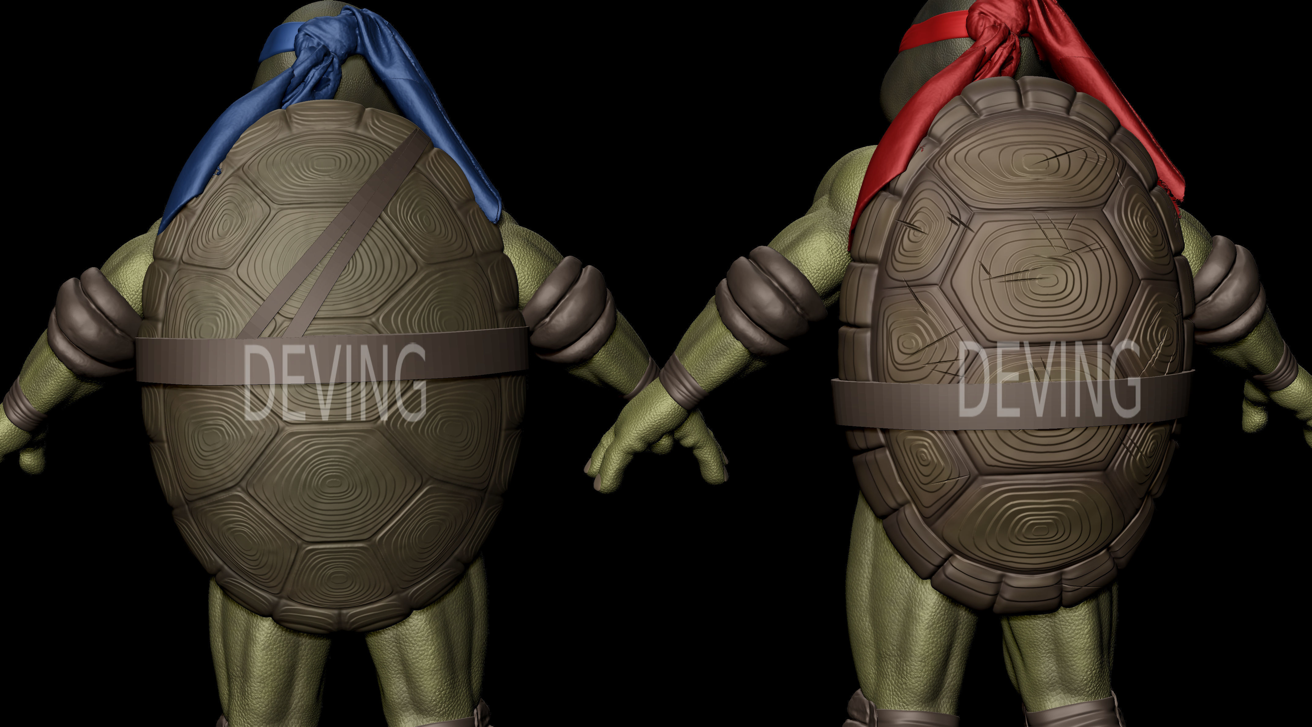 TMNT NINJA TURLES SUIT MODELS FOR COSPLAY 3D print model_5