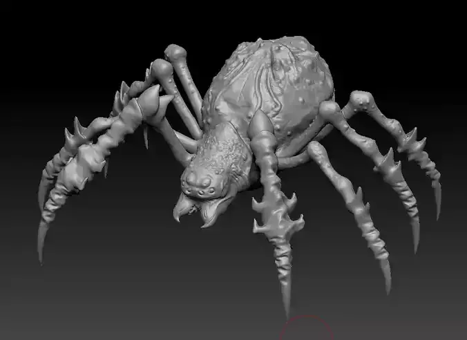 Free High Poly Giant Spider - The Demon Face - Ngchipv
