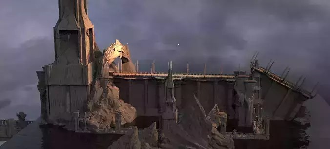 Celtic Castle mountain bridge destroyed