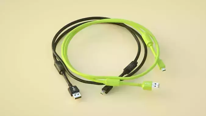 USB data cable Android data cable 3D model
