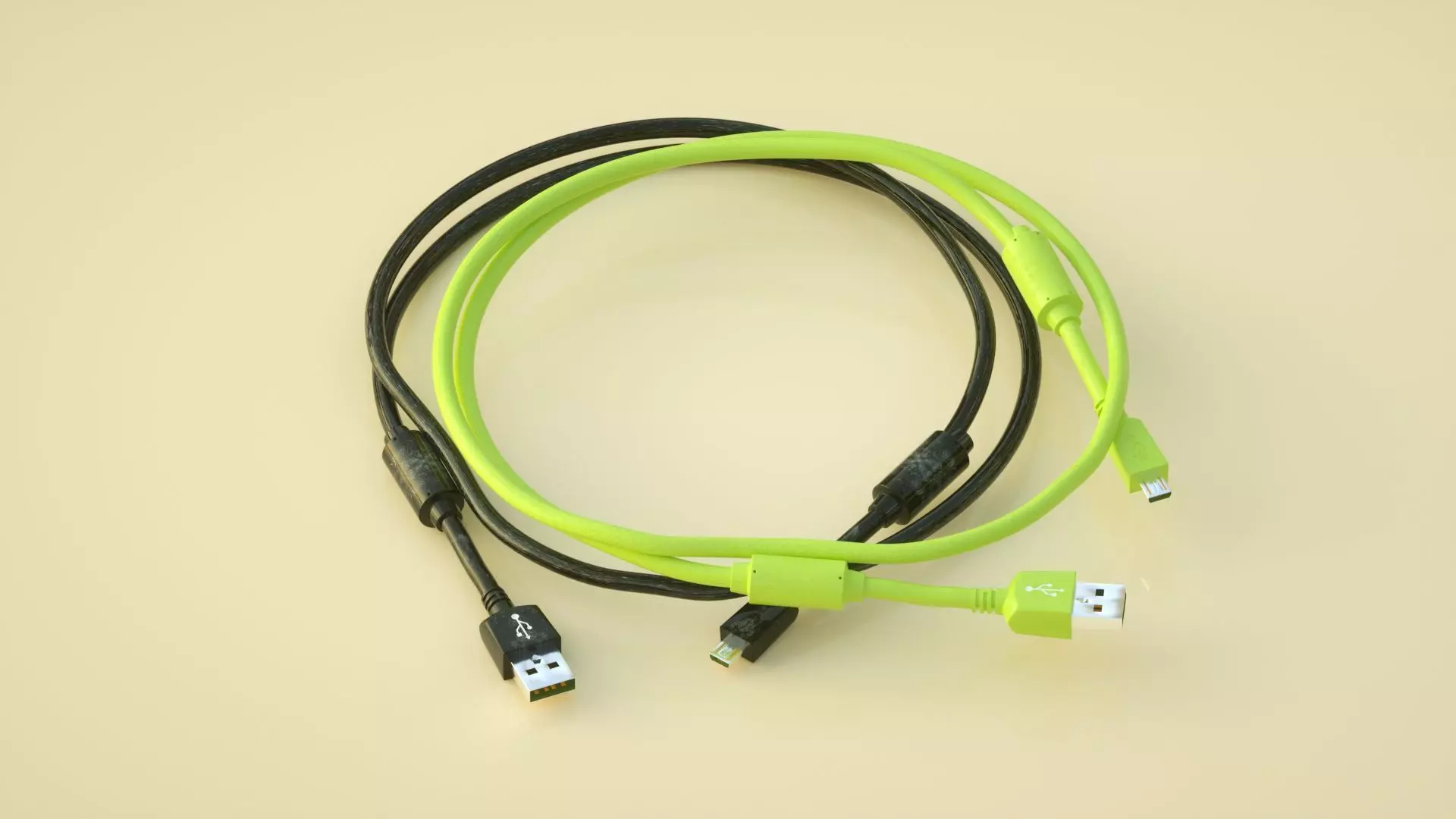 USB data cable Android data cable 3D model_0