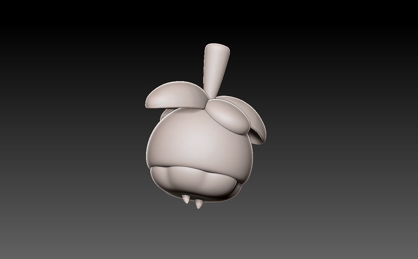 Pokemon bounsweet 3D print model_6