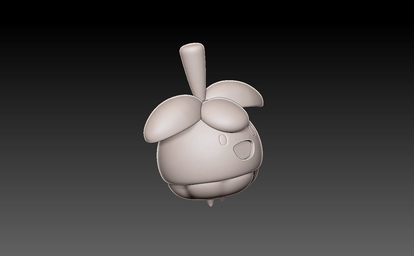 Pokemon bounsweet 3D print model_10