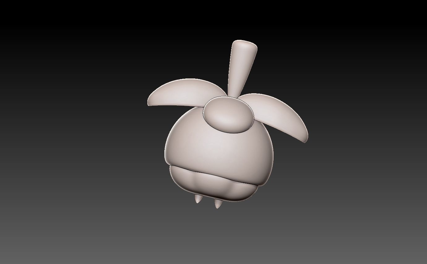 Pokemon bounsweet 3D print model_8