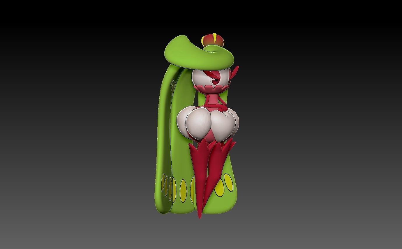 Pokemon tsareena 3D print model_9