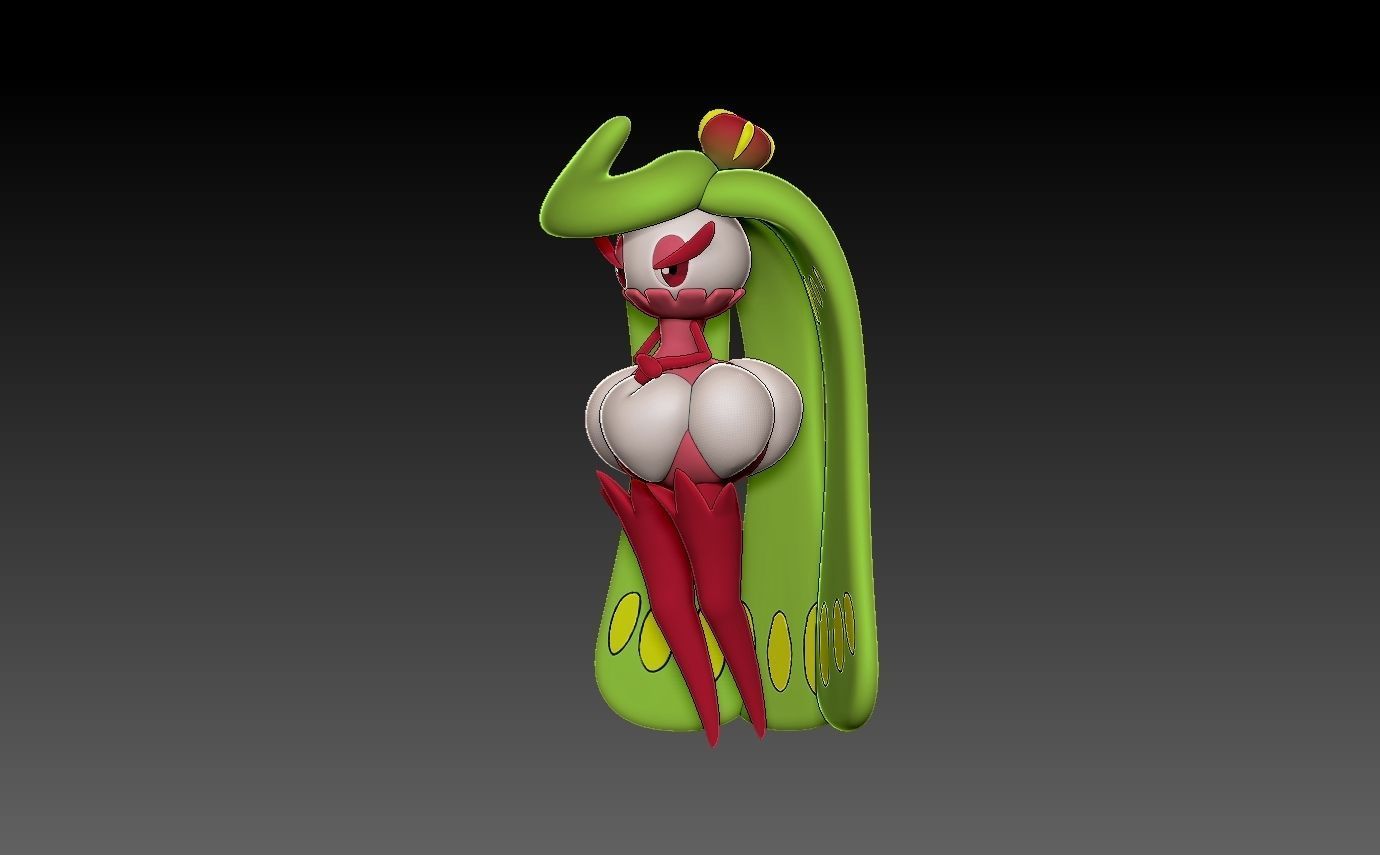 Pokemon bounsweet evolution pack 3D print model_12