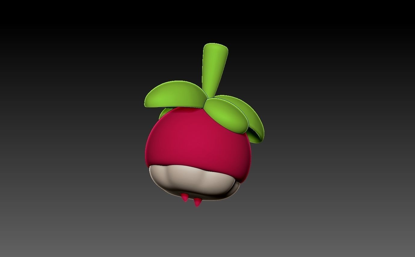 Pokemon bounsweet evolution pack 3D print model_16