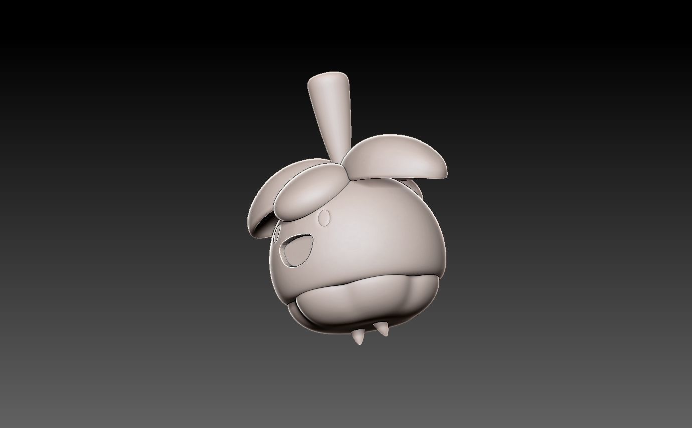 Pokemon bounsweet evolution pack 3D print model_13