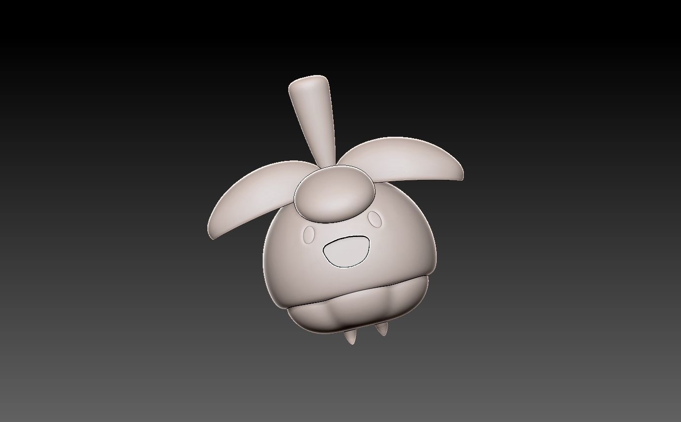 Pokemon bounsweet evolution pack 3D print model_7