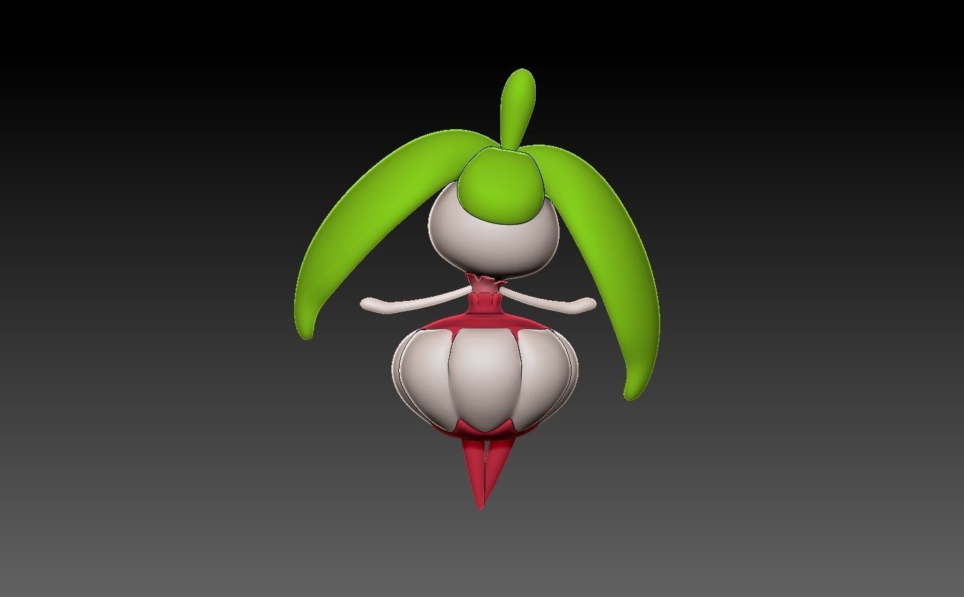 Pokemon bounsweet evolution pack 3D print model_17