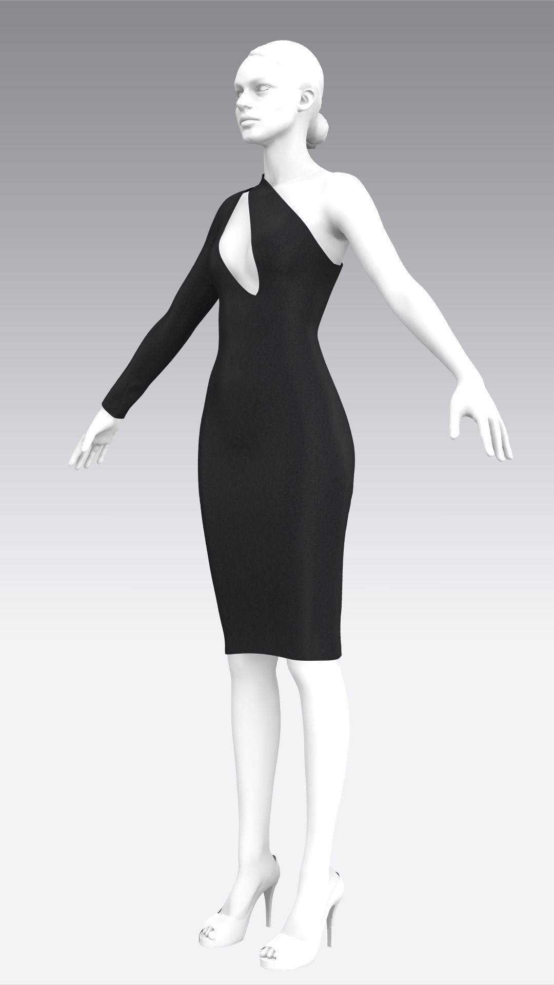 Dress Outfits MD CLO 3D ZPRJ ZPAC project files 3D model_21