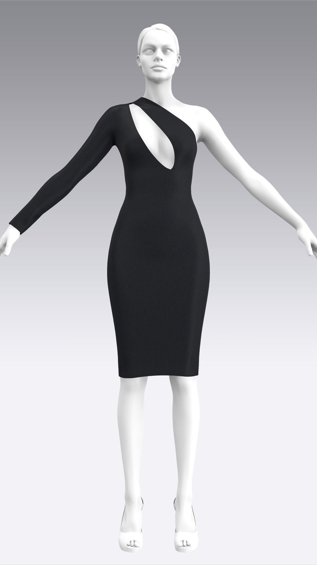 Dress Outfits MD CLO 3D ZPRJ ZPAC project files 3D model_23