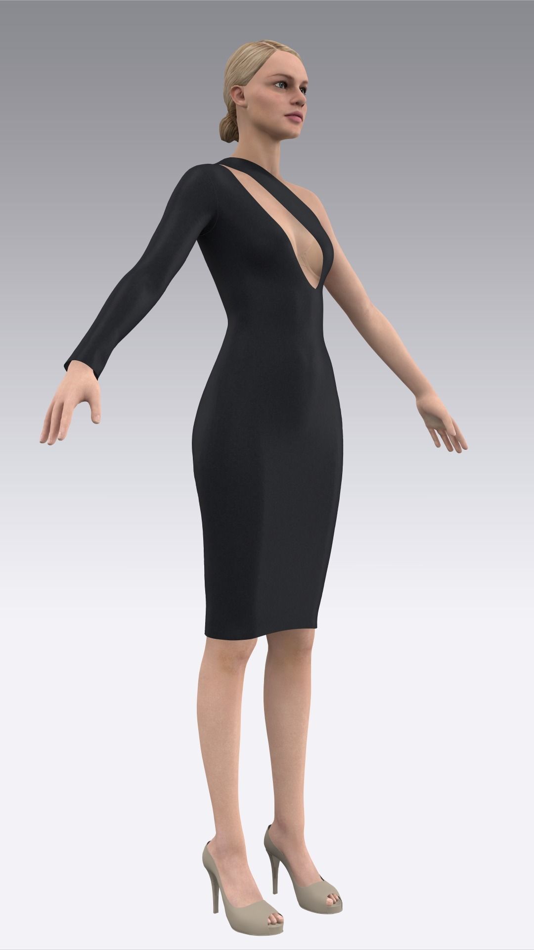 Dress Outfits MD CLO 3D ZPRJ ZPAC project files 3D model_25