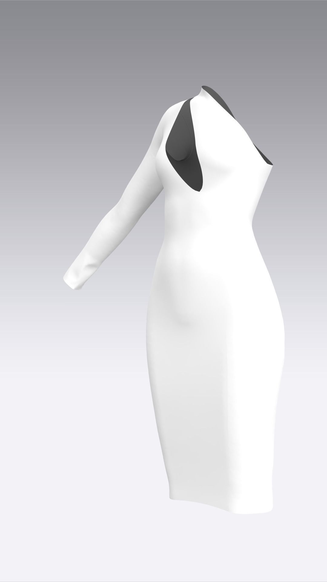 Dress Outfits MD CLO 3D ZPRJ ZPAC project files 3D model_10