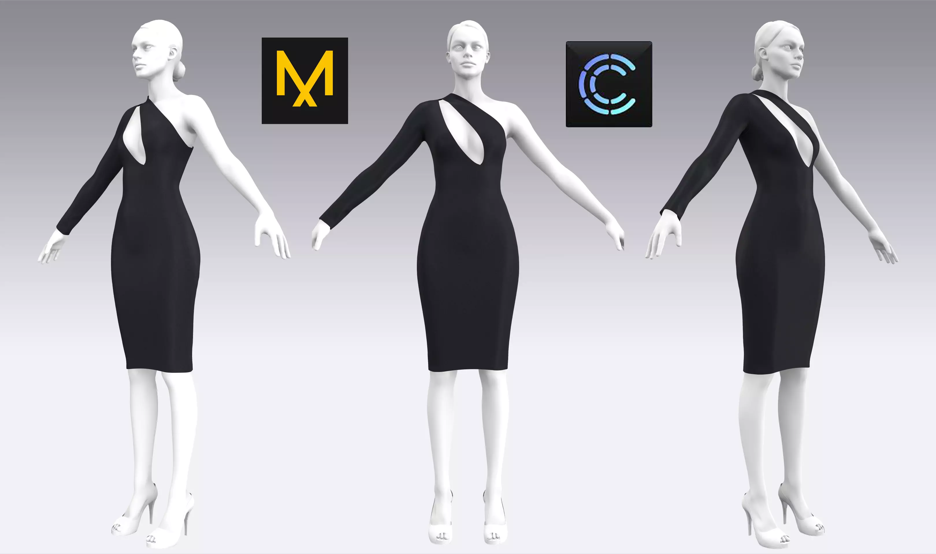 Dress Outfits MD CLO 3D ZPRJ ZPAC project files 3D model_0