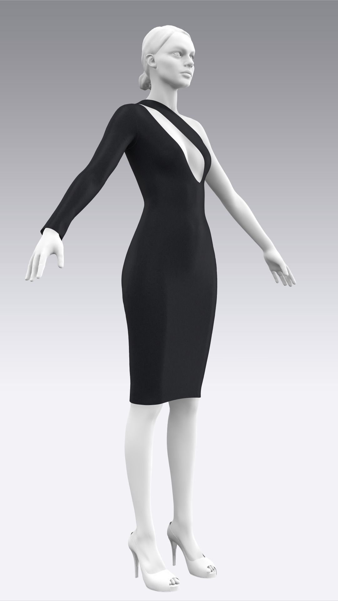 Dress Outfits MD CLO 3D ZPRJ ZPAC project files 3D model_17