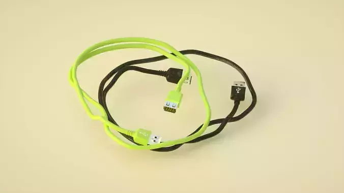 USB data cable Android data cable 3D model