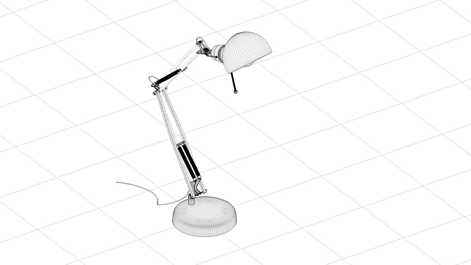 desk lamp 3D model_1