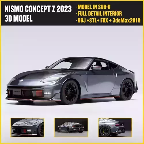Nismo Concept Z 2023 Low-poly 3D model