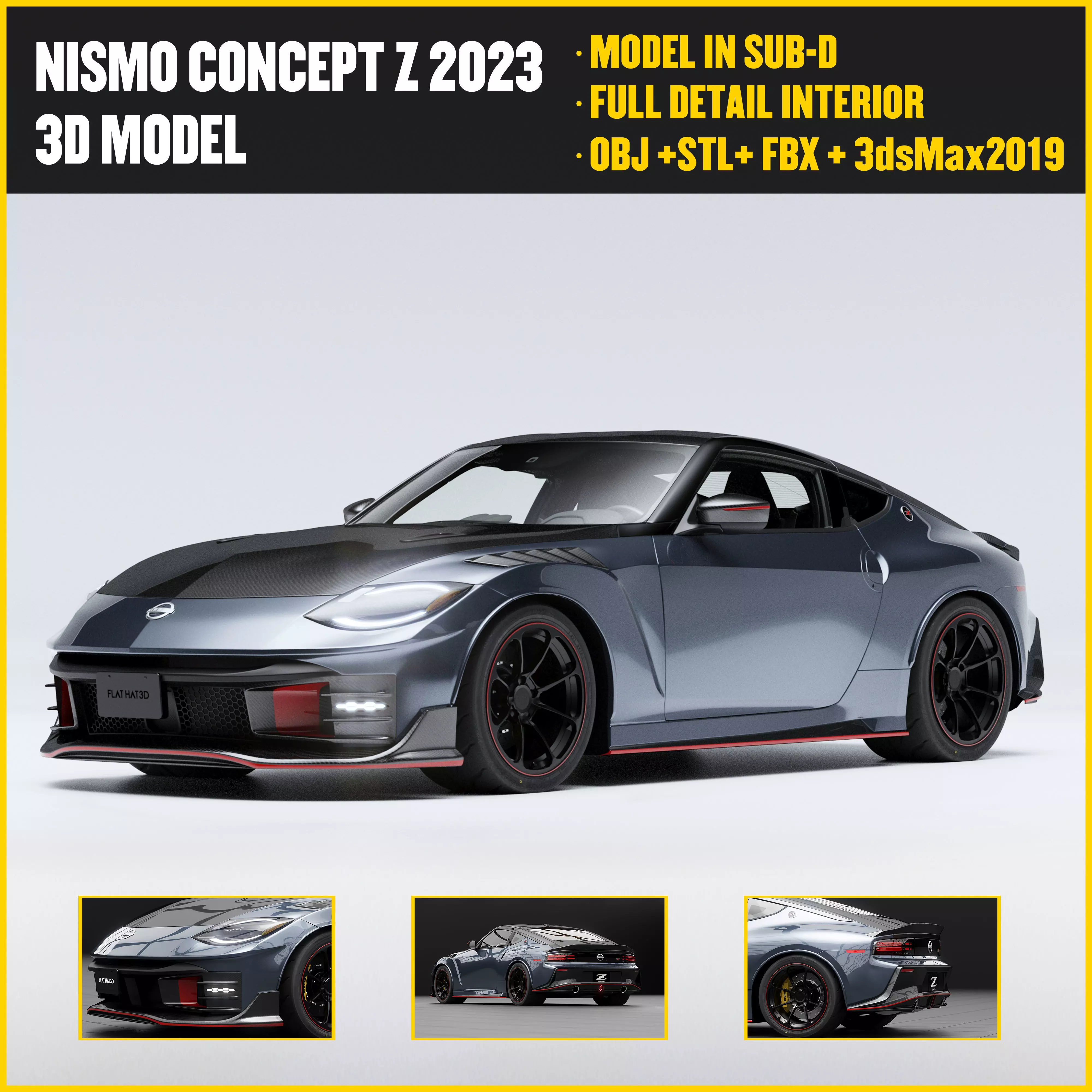 Nismo Concept Z 2023 Low-poly 3D model_0
