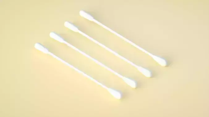 cotton swab 3D model