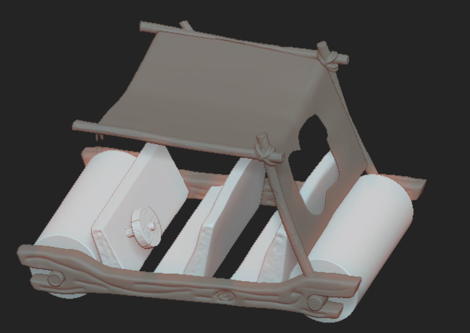 flintstones car 3D print model_2