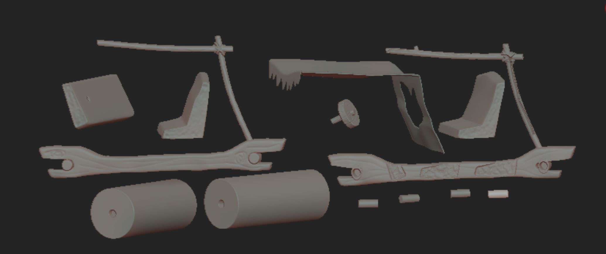 flintstones car 3D print model_4