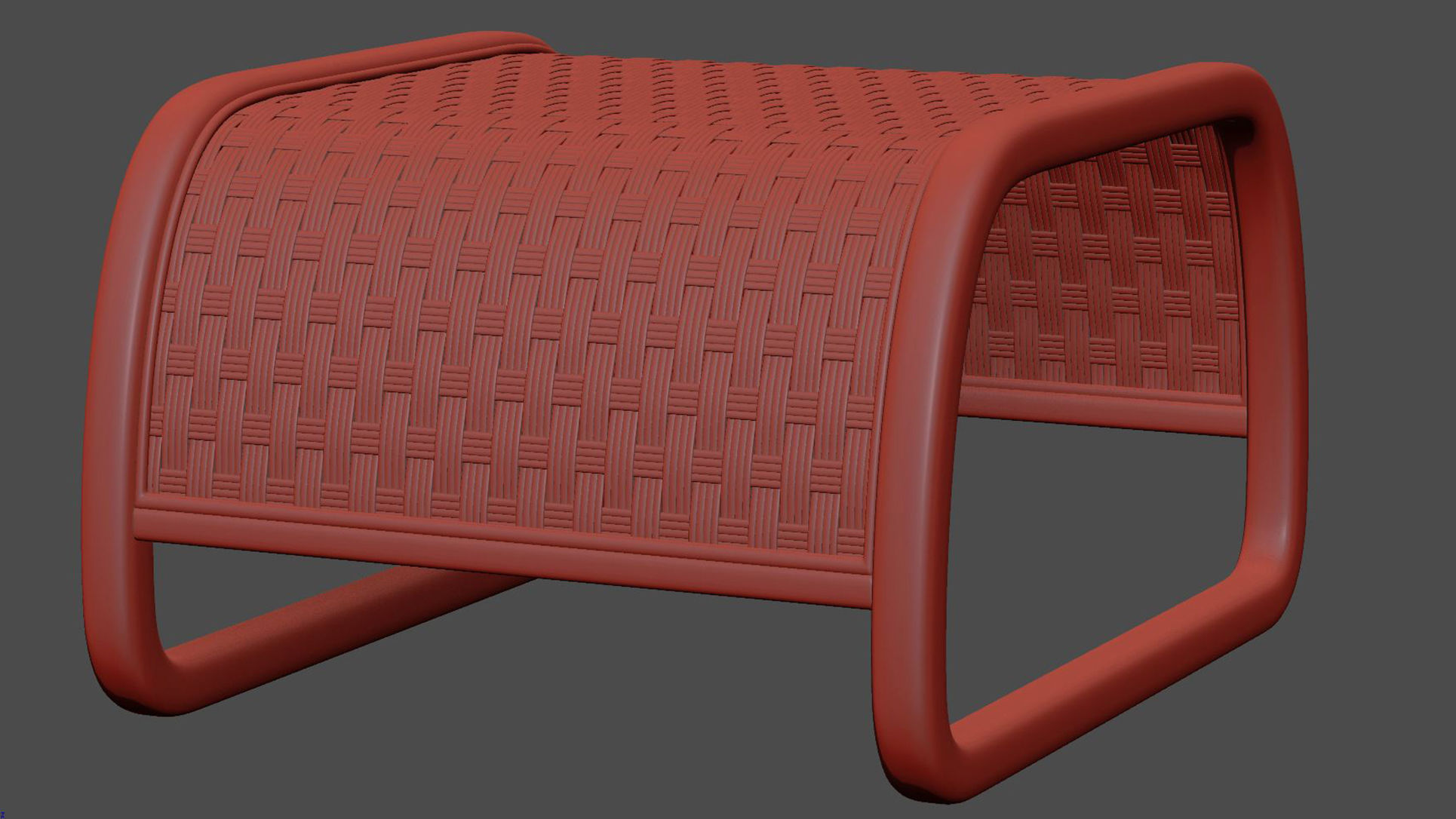 Lucy Rattan Ottoman  3D model_6
