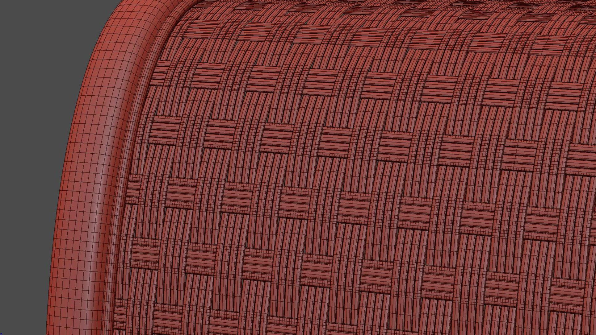 Lucy Rattan Ottoman  3D model_4
