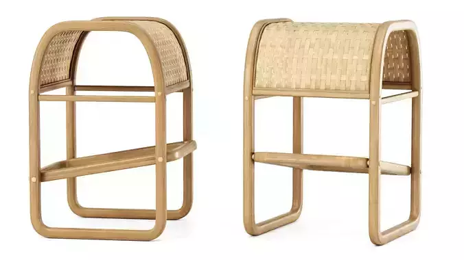 Lucy Rattan Bar Stool 