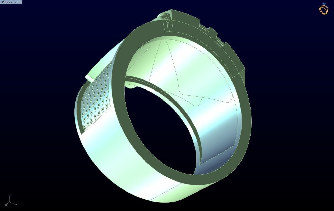 Cards Rings - N1037 3D print model_8