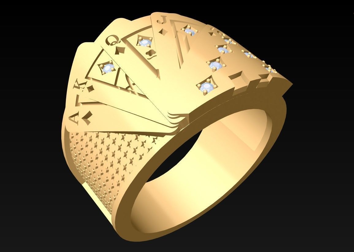 Cards Rings - N1037 3D print model_1