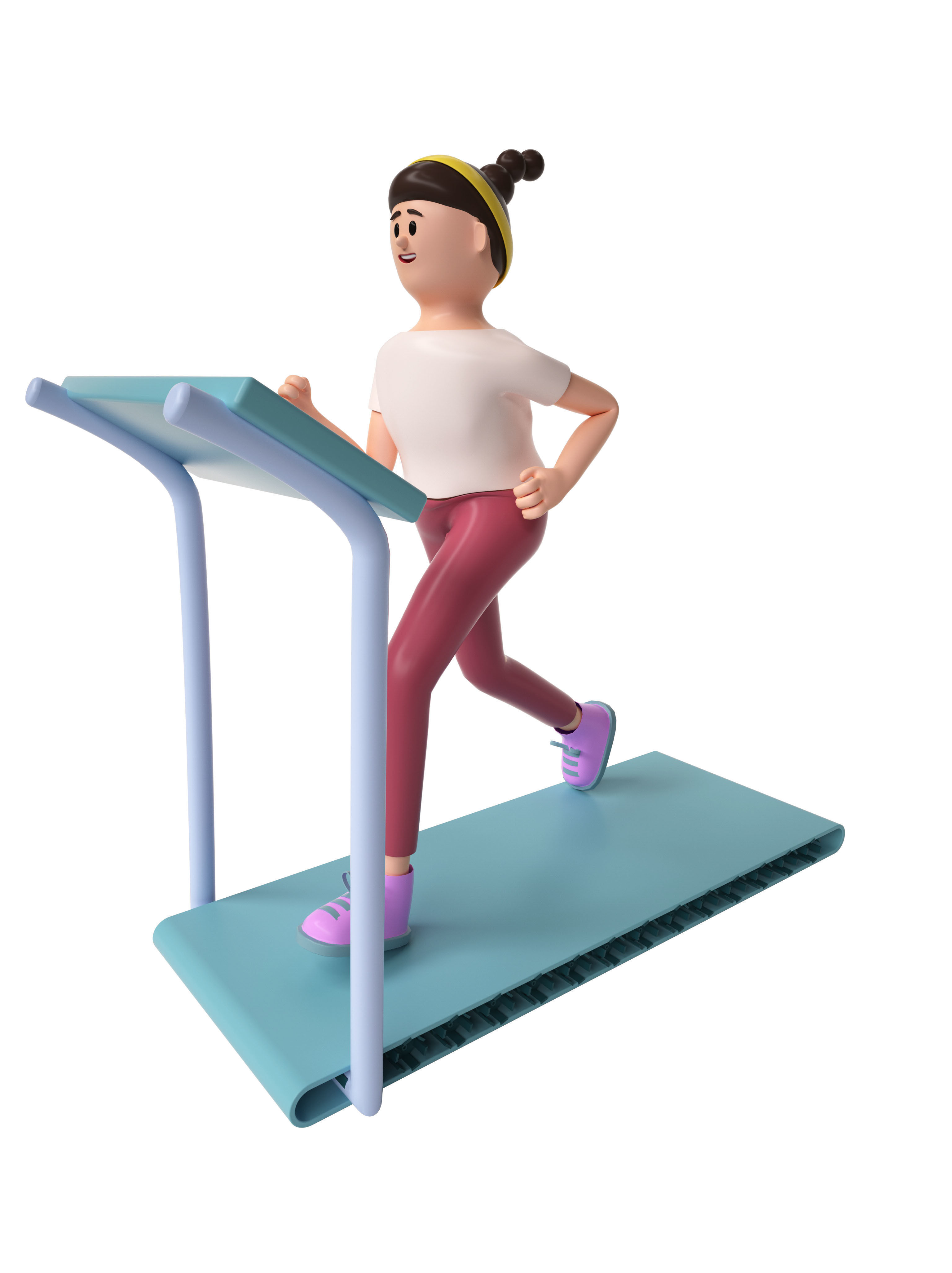 C4D model - sports and fitness figures 3D model_2