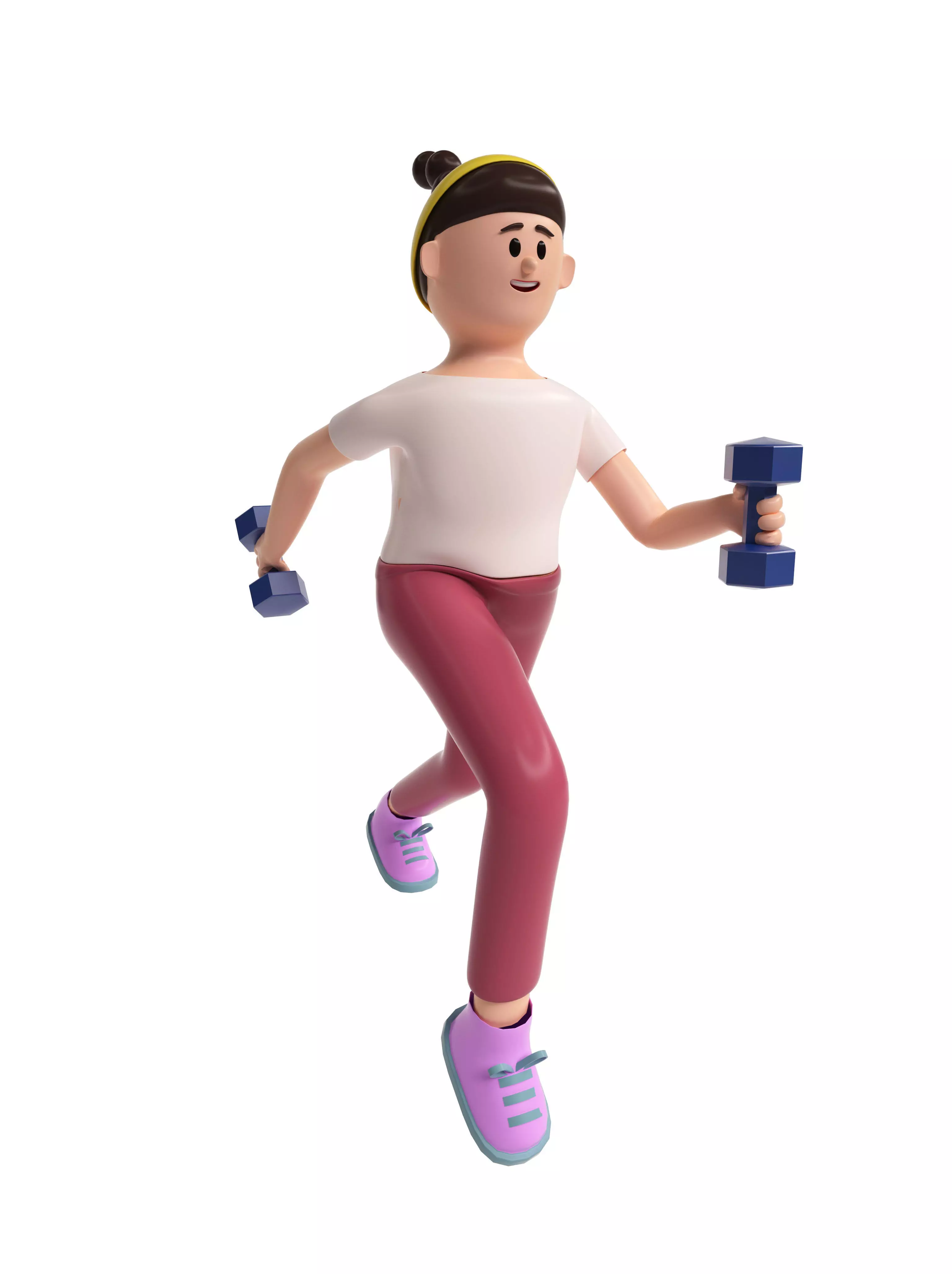 C4D model - sports and fitness figures 3D model_0