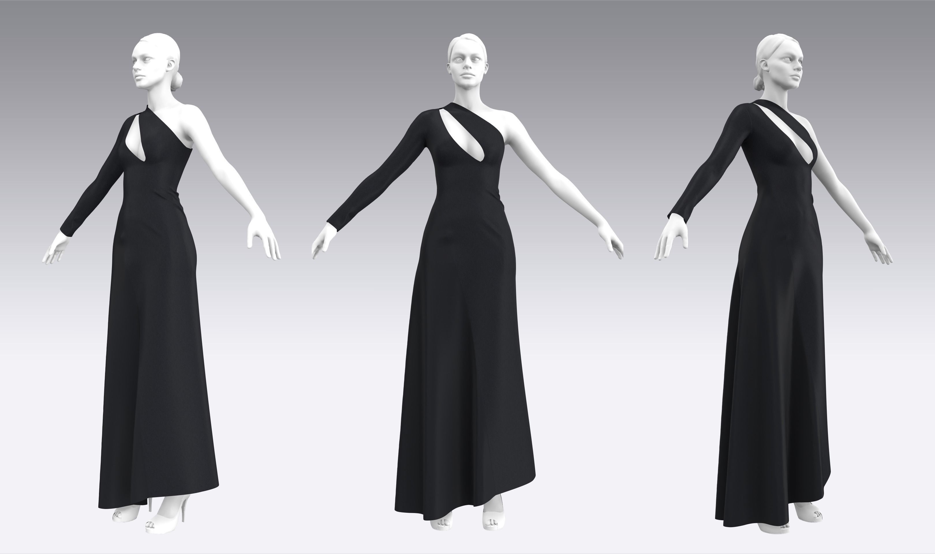Dress Outfits MD CLO 3D ZPRJ ZPAC project files 3D model_2