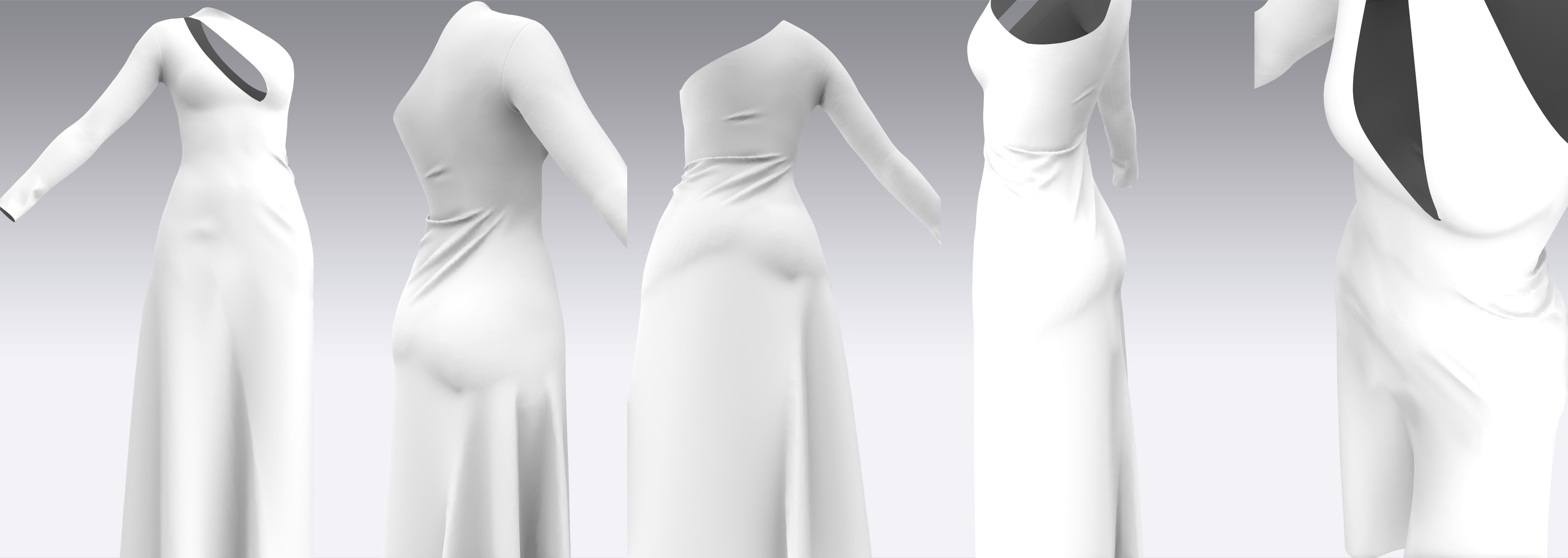 Dress Outfits MD CLO 3D ZPRJ ZPAC project files 3D model_7