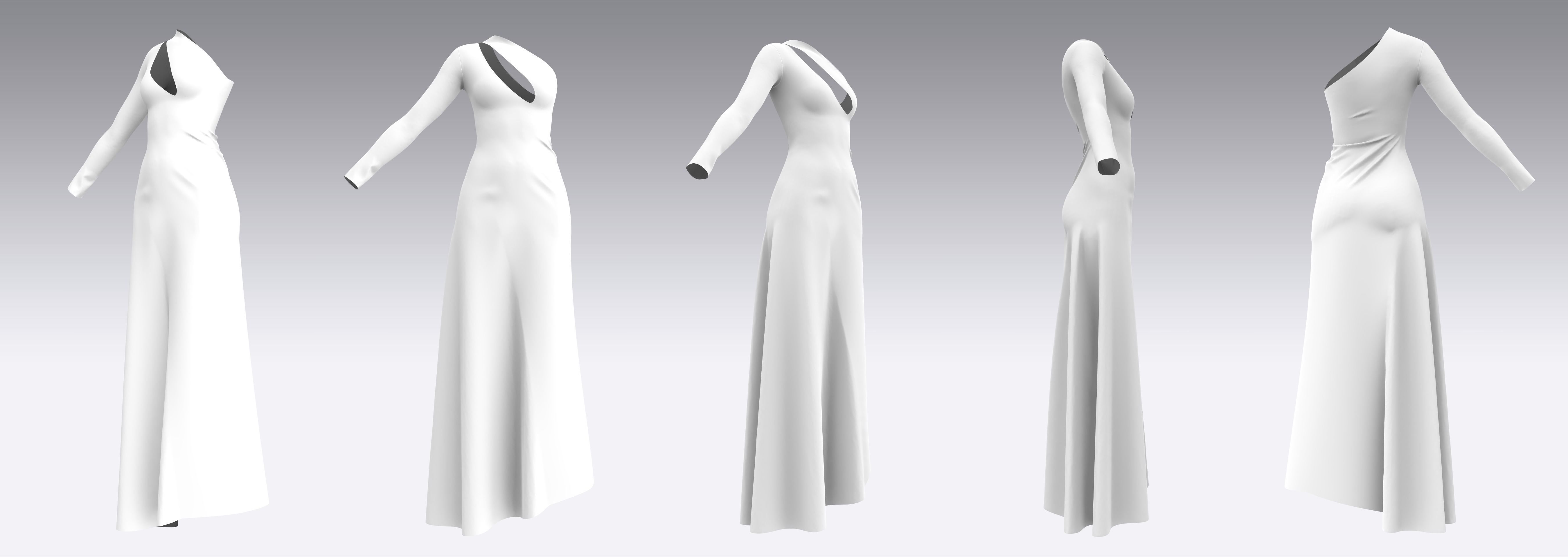 Dress Outfits MD CLO 3D ZPRJ ZPAC project files 3D model_6