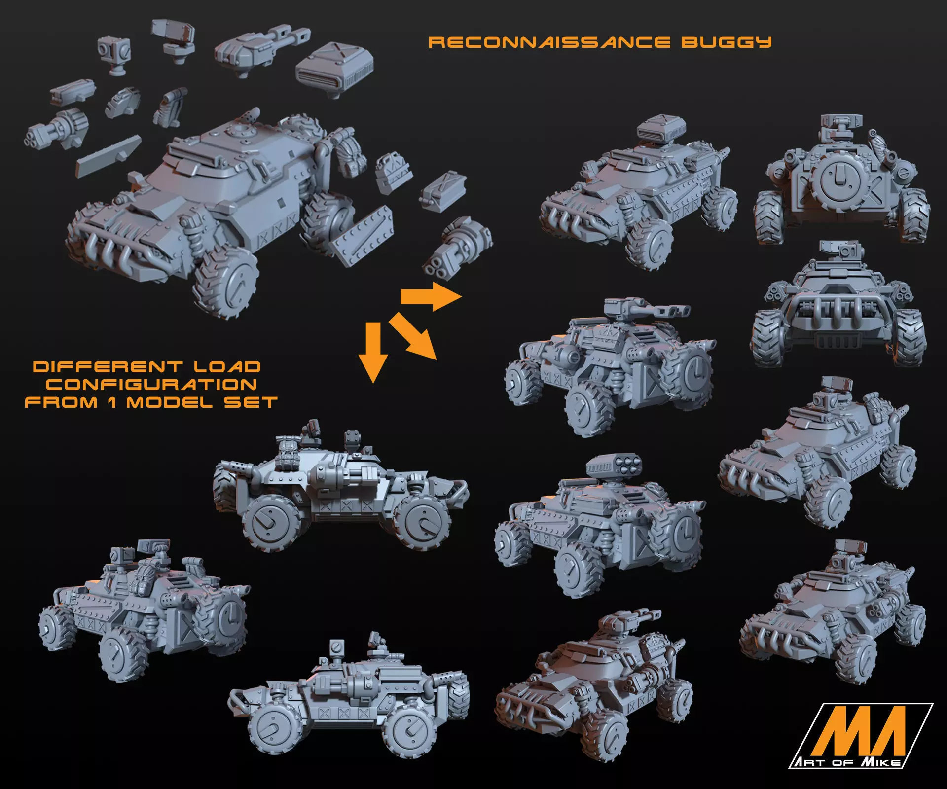 Recon Buggy 3D print model_0