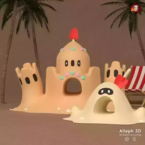 Pokemon sandygast evolution pack 3D print model