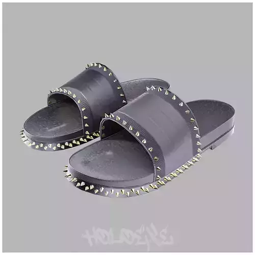 Studded Flops Low-poly 3D model