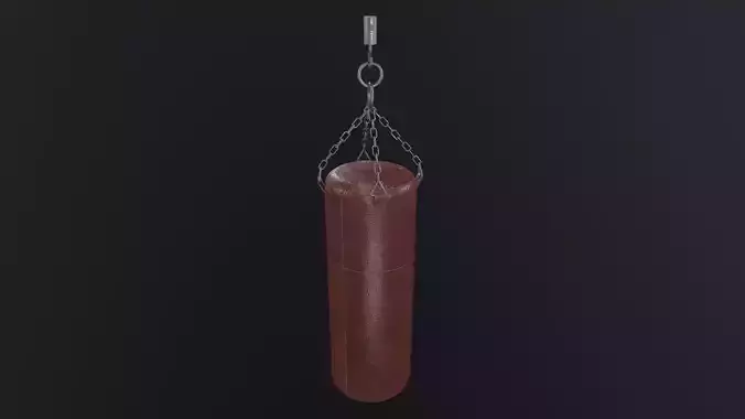 Punching Bag 3D Model Low-poly 3D model