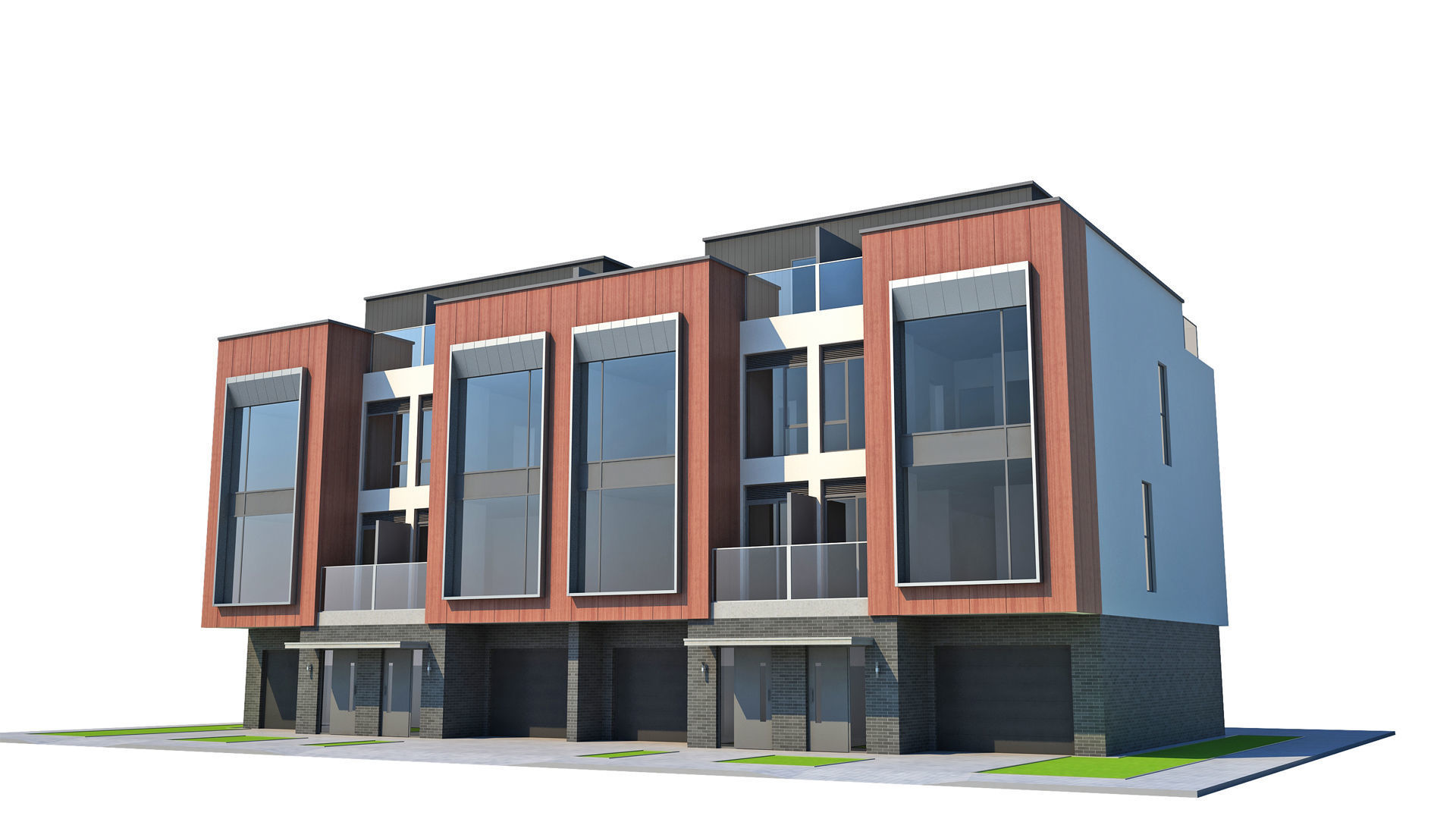 Modern Townhouse 3D model_10
