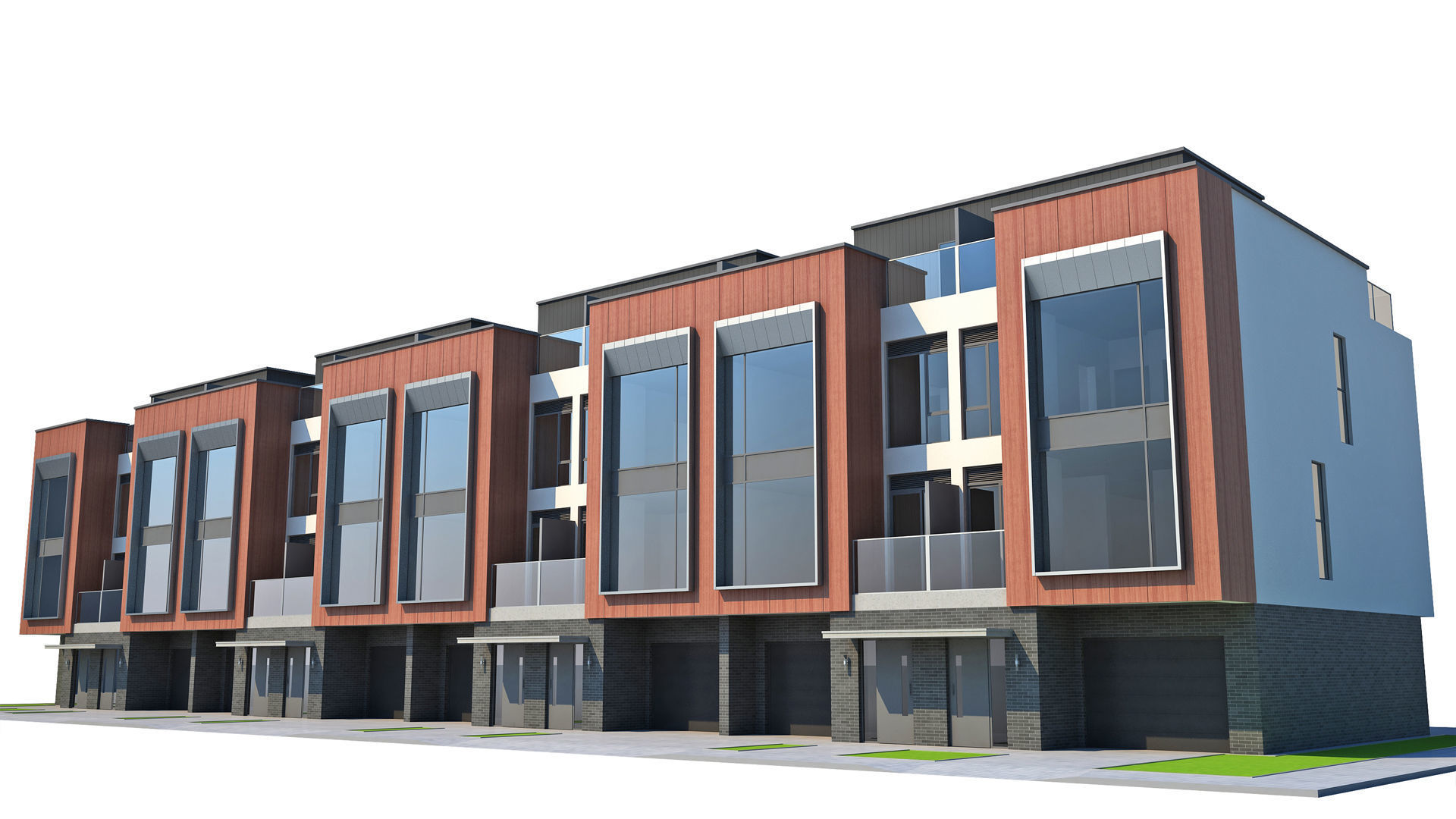 Modern Townhouse 3D model_12