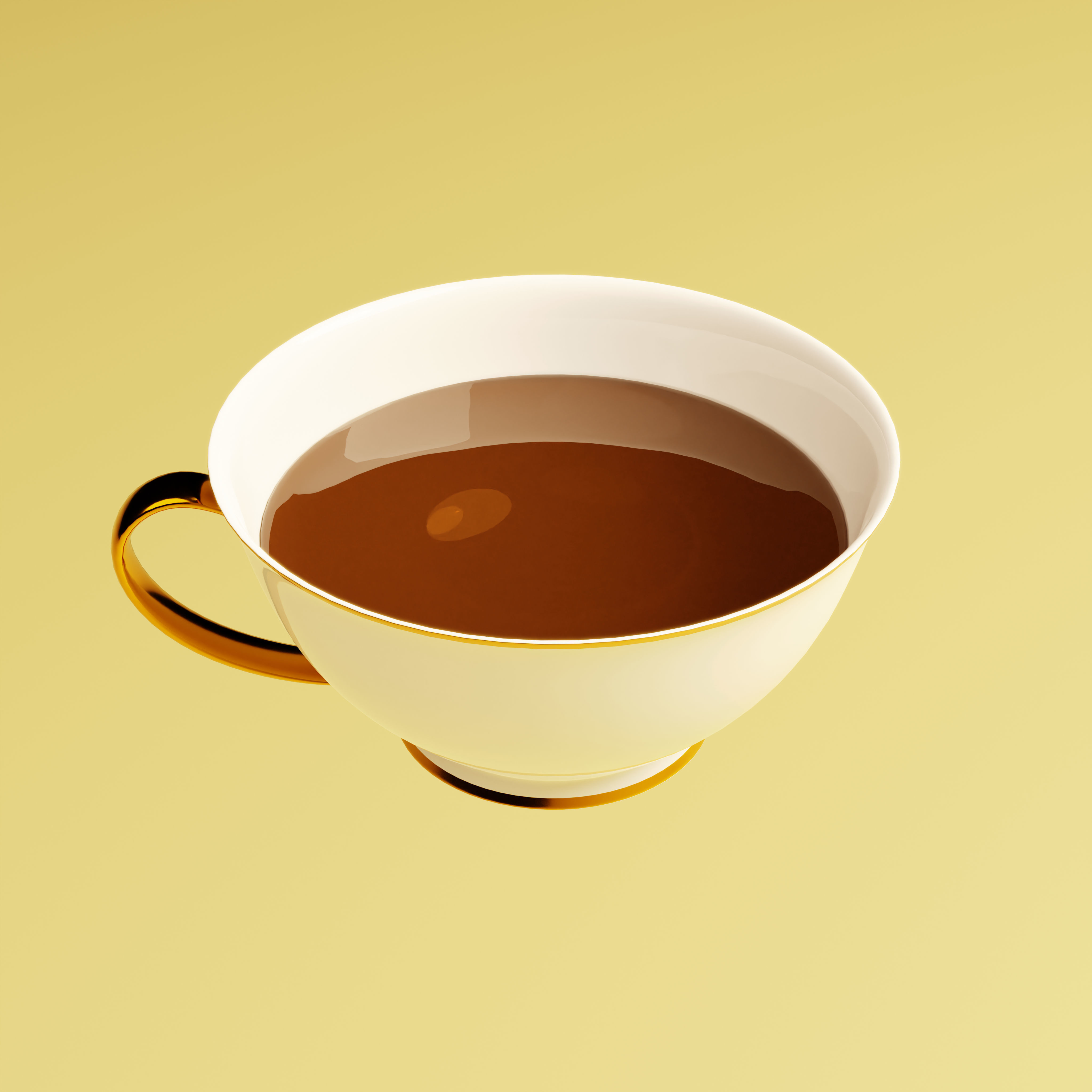 Cup and Saucer Set Free 3D model_1