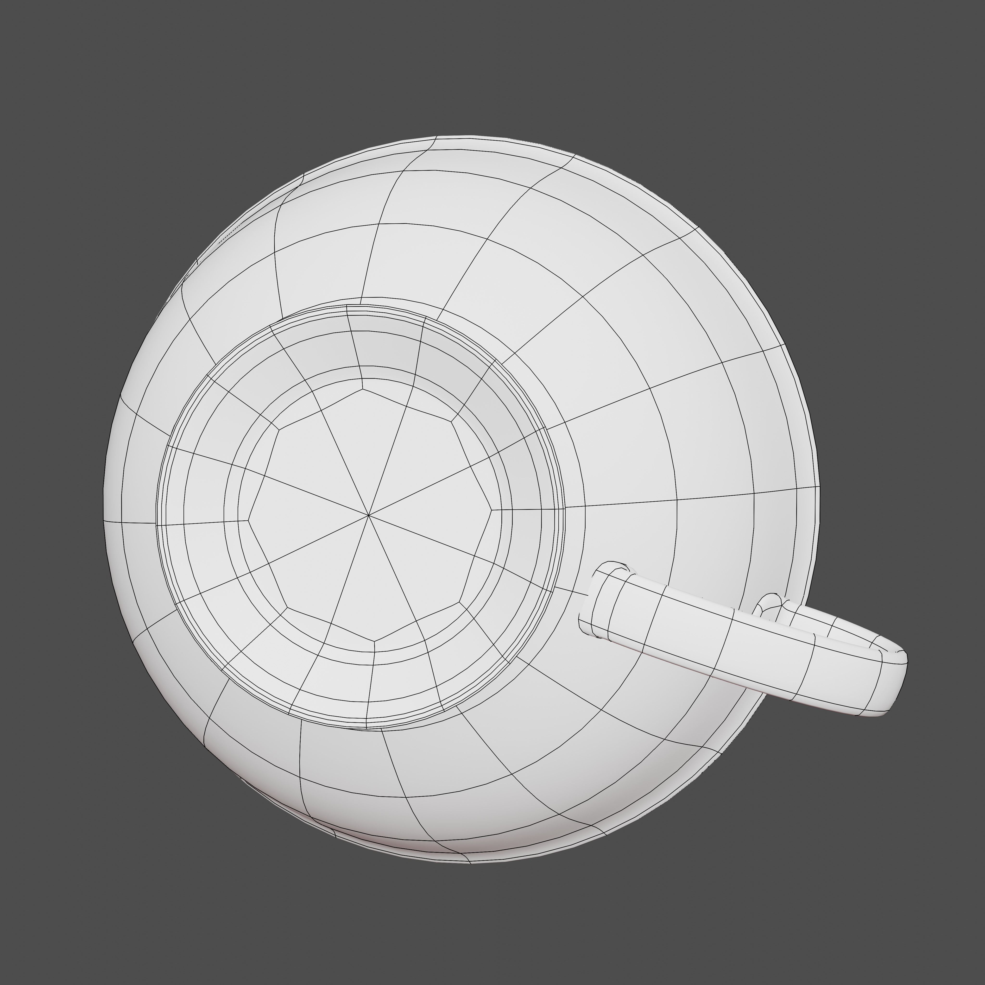 Cup and Saucer Set Free 3D model_7