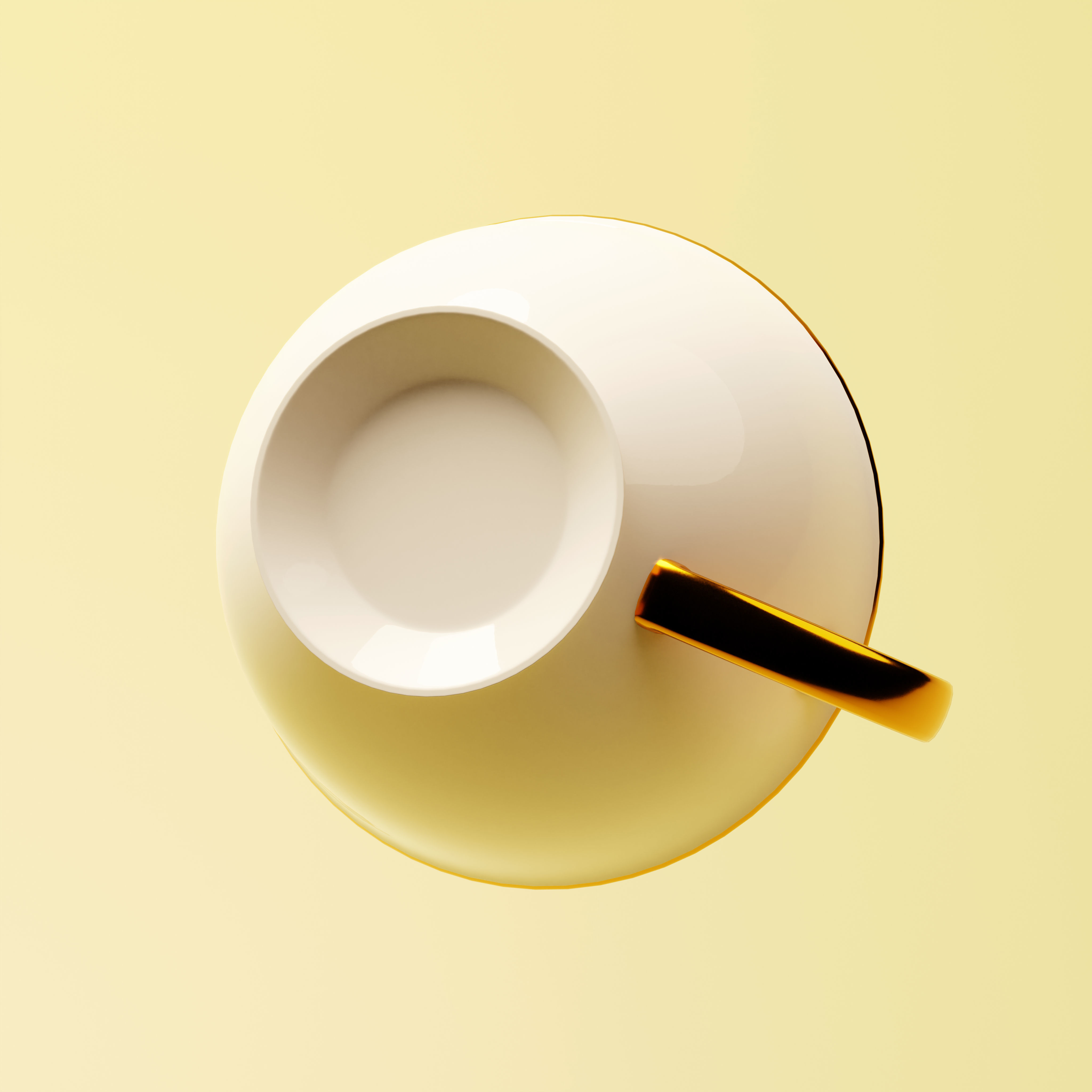 Cup and Saucer Set Free 3D model_2