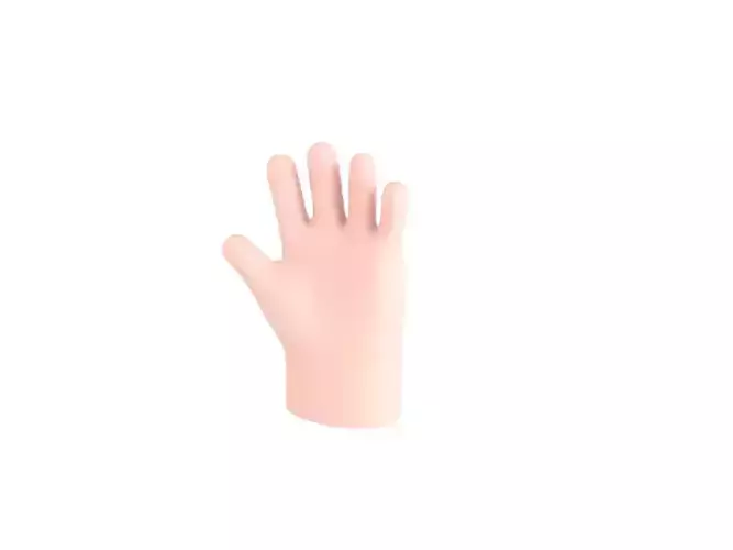 Prop211 Cartoon Hand Low-poly 3D model