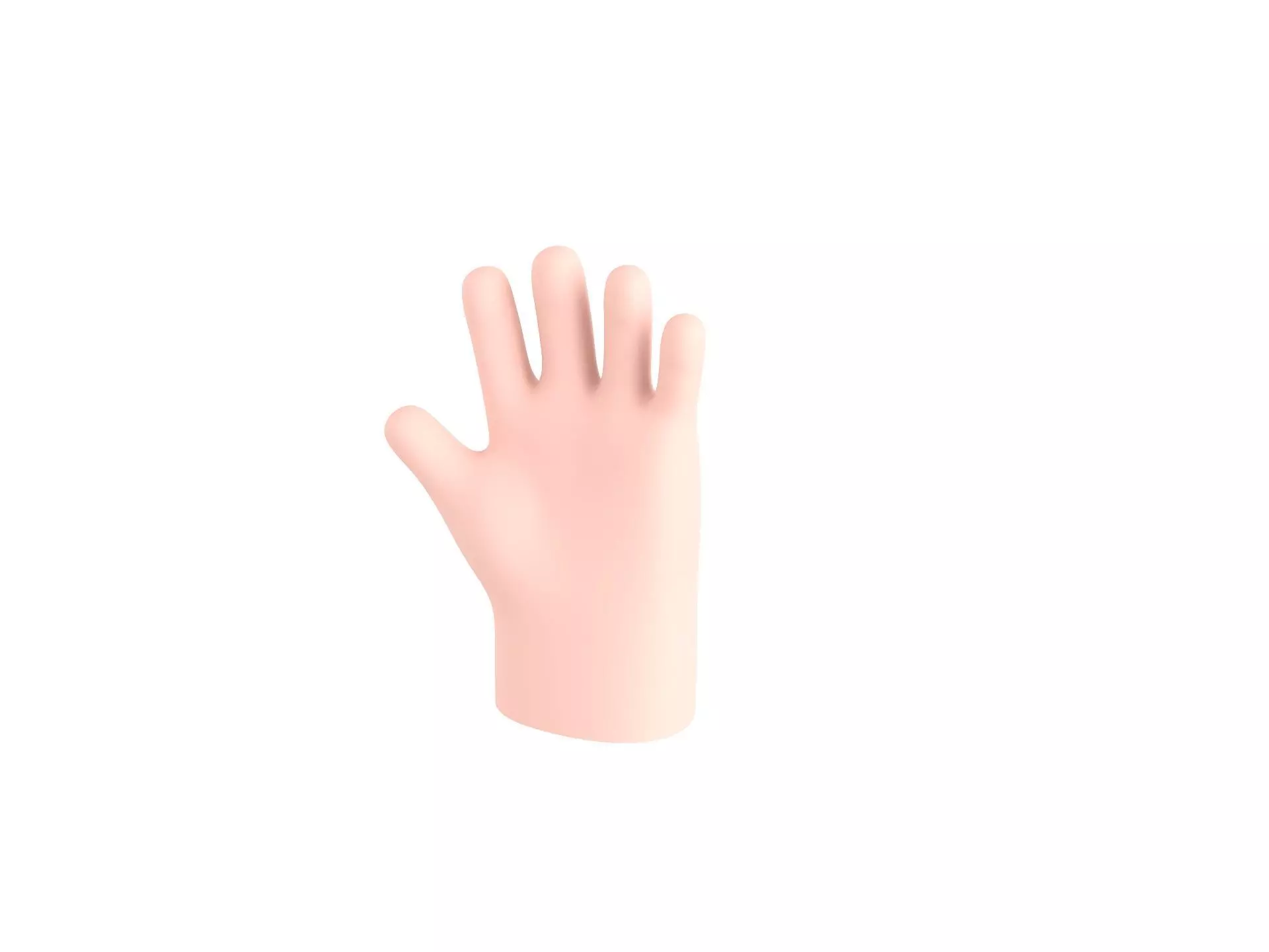 Prop211 Cartoon Hand Low-poly 3D model