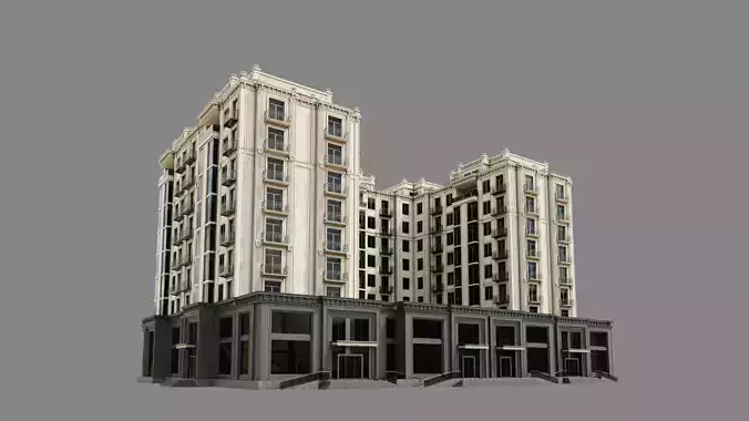 Residental Building ID066 3D model