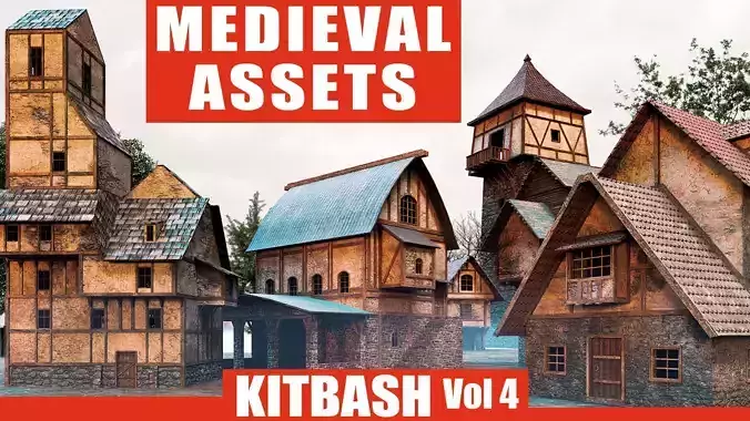 Kitbash Medieval Assets Textures Vol 4